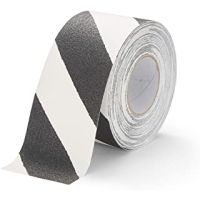 Heskins Safety-Grip Selvlysende Skridsikringstape, Sort/Hvid-50 mm